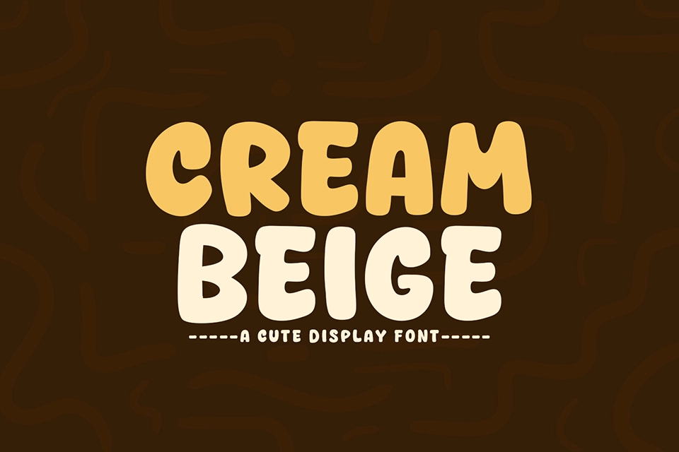 Cream Beige Font