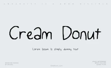 Cream Donut Font