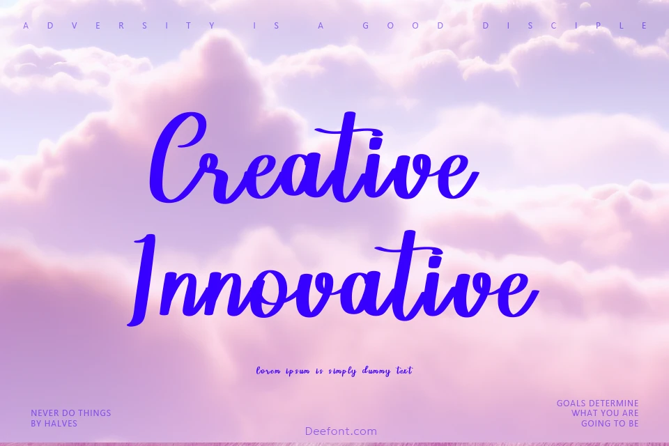 Creative Innovative Font