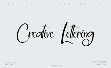 Creative Lettering Font