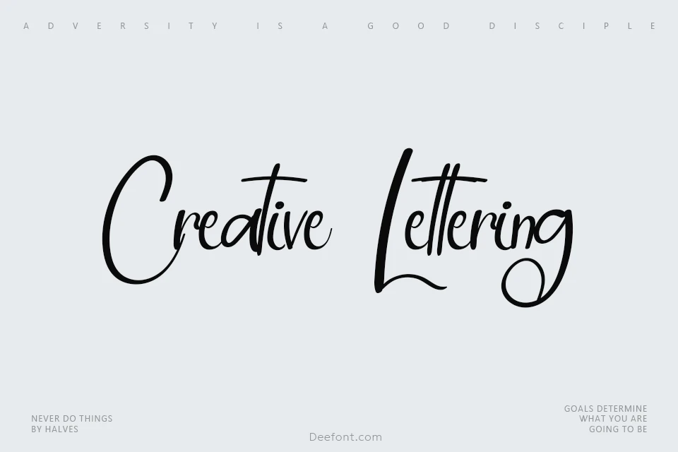 Creative Lettering Font