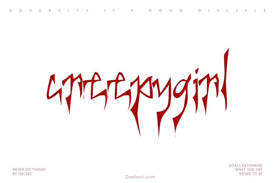 Creepygirl Font