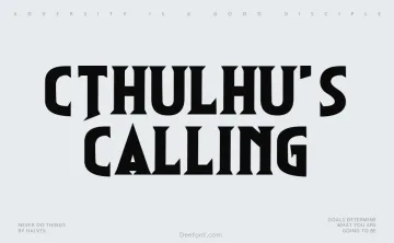 Cthulhu’s Calling Font