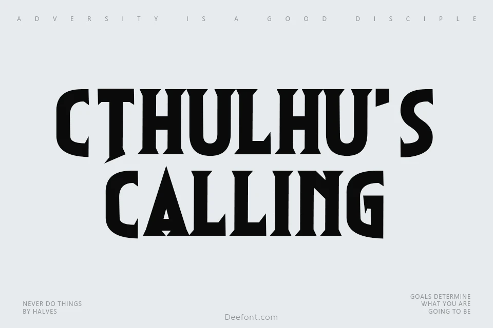 Cthulhu's Calling Font