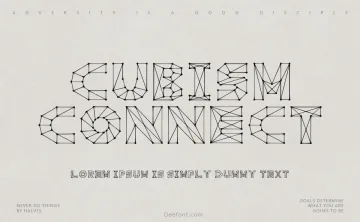 Cubism Connect Font