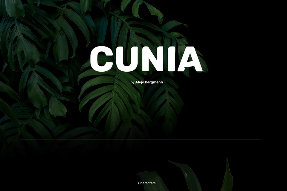 Cunia Free Font download