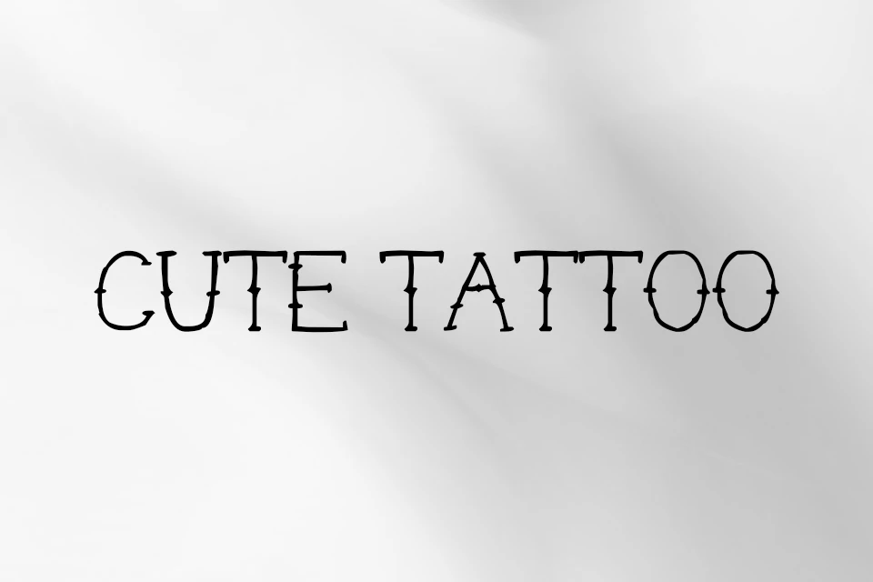 Cute Tattoo Font download
