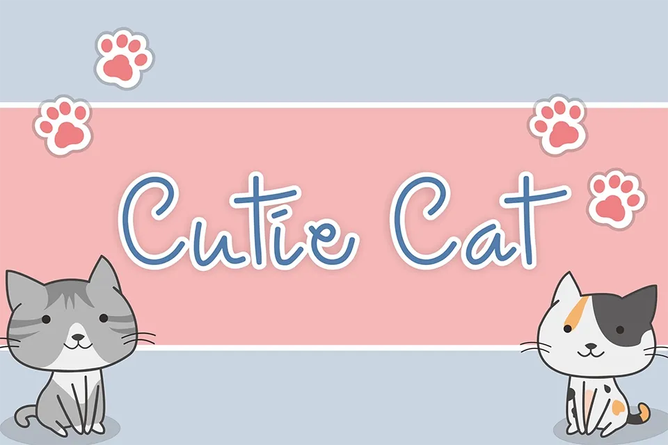 Cutie Cat Font