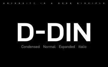 D-DIN Font Family