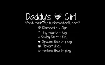 Daddys Girl Font