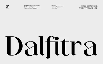 Dalfitra Tribute Typeface
