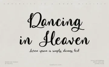 Dancing in Heaven Font