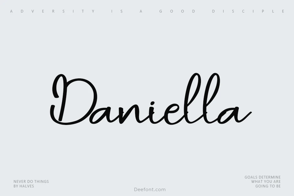 Daniella Script Font