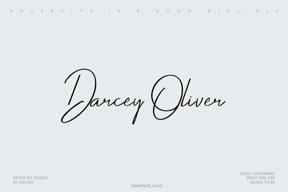 Darcey Oliver Font