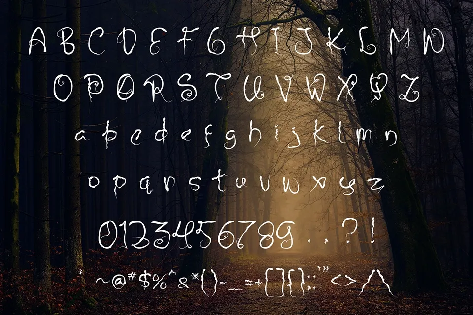 Dark Halloween Font