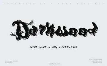 Darkwood Font