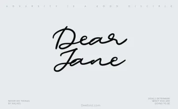 Dear Jane Font