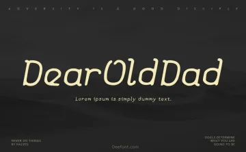 Dear Old Dad Font