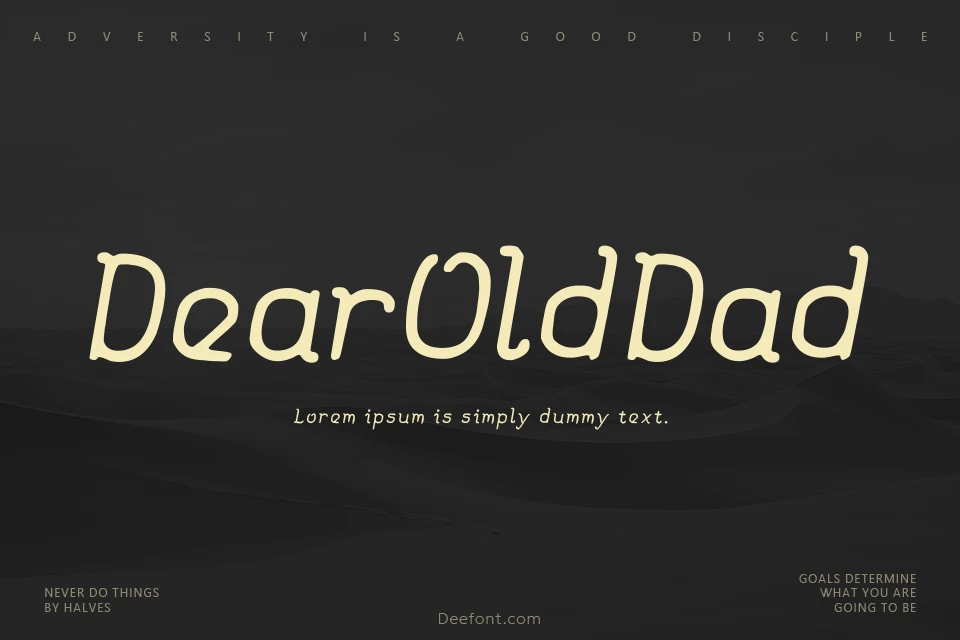 Dear Old Dad Font