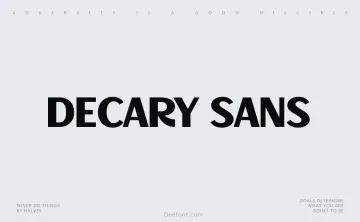 Decary Sans Font Family