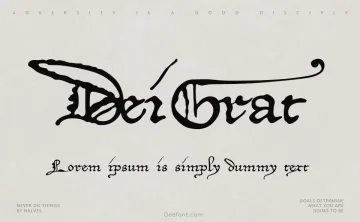 DeiGratia Font