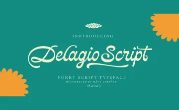 Delagio Script Font