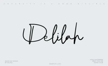 Delilah Font