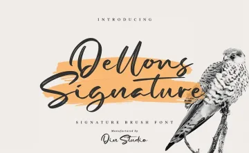 Dellons Signature Font