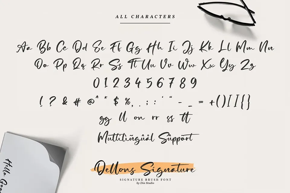 Dellons Signature Font