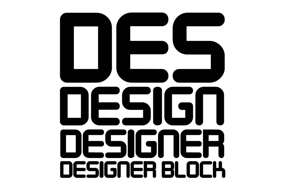 Designer Block Font