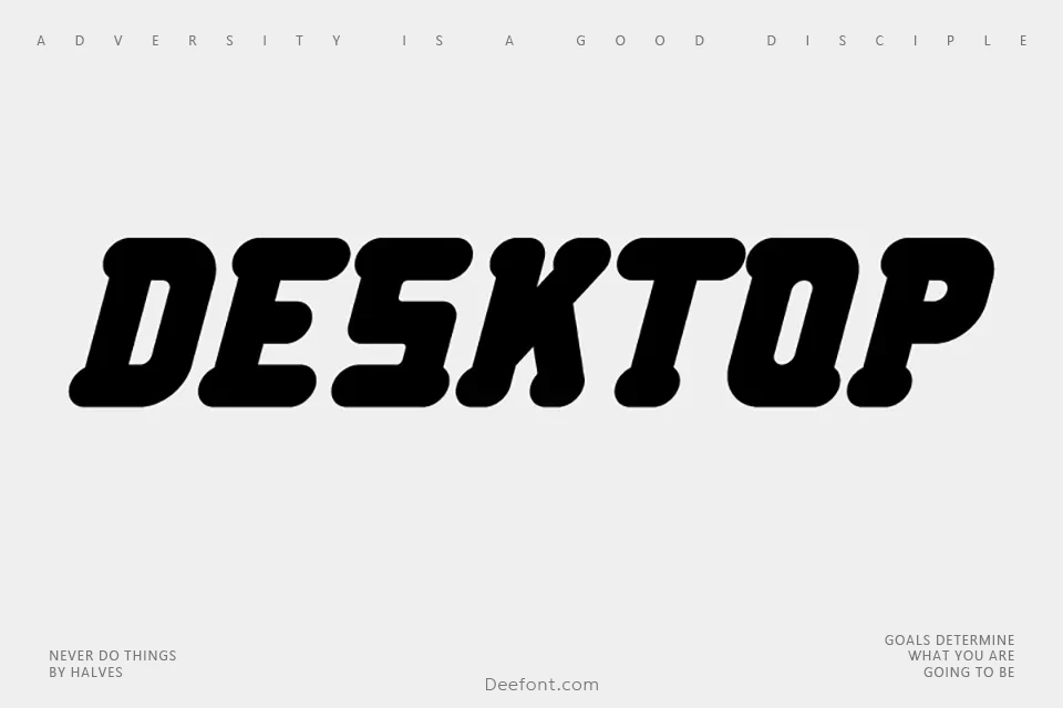 Desktop Font