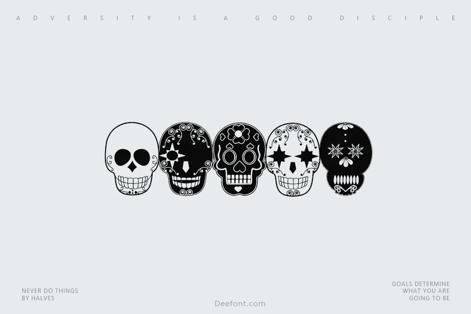 Dia de los Muertos Font