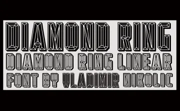 Diamond Ring Font