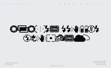 Digital Camera Symbols Font