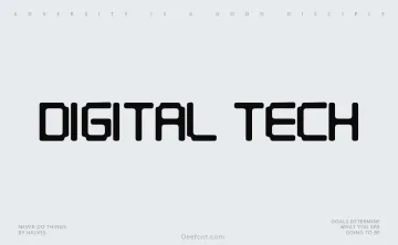 Digital Tech Font