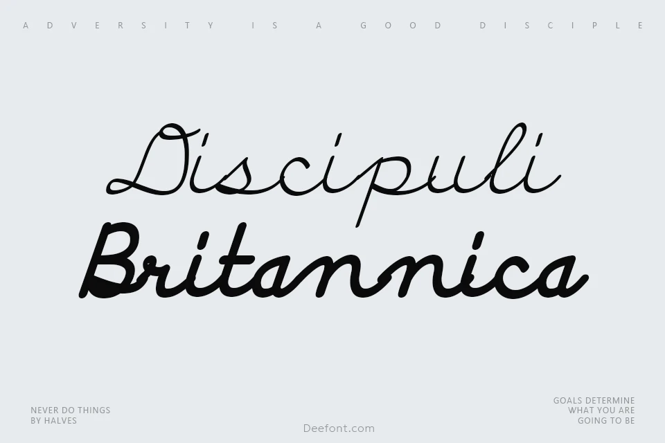 Discipuli Britannica Font