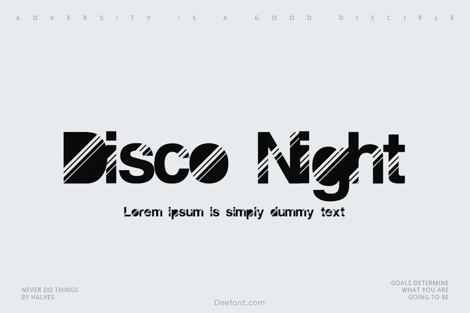 Disco Night Font