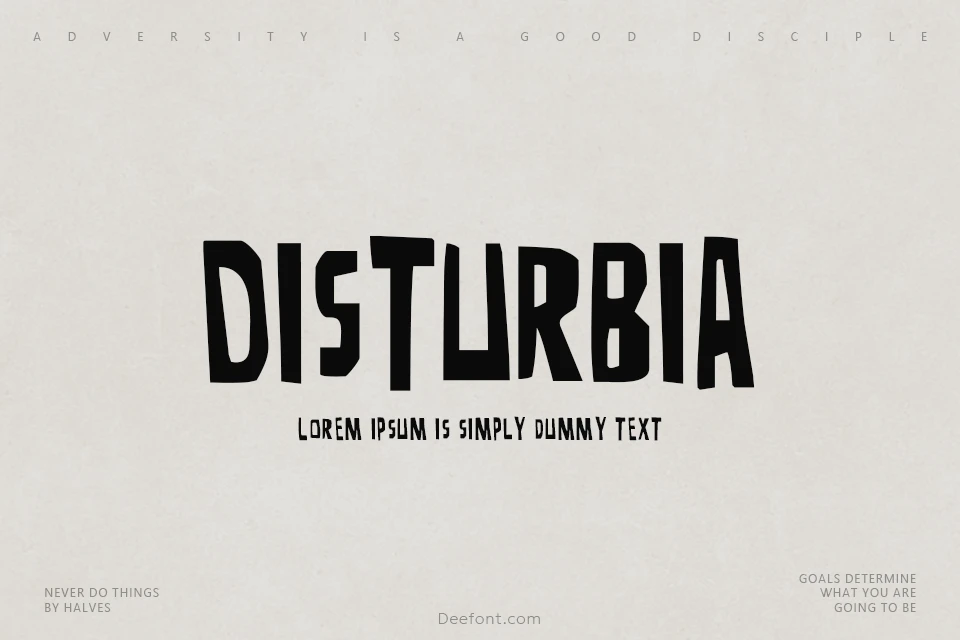 Disturbia Font