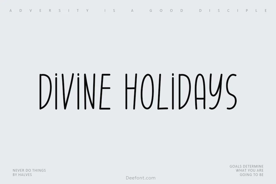 Divine Holidays Font