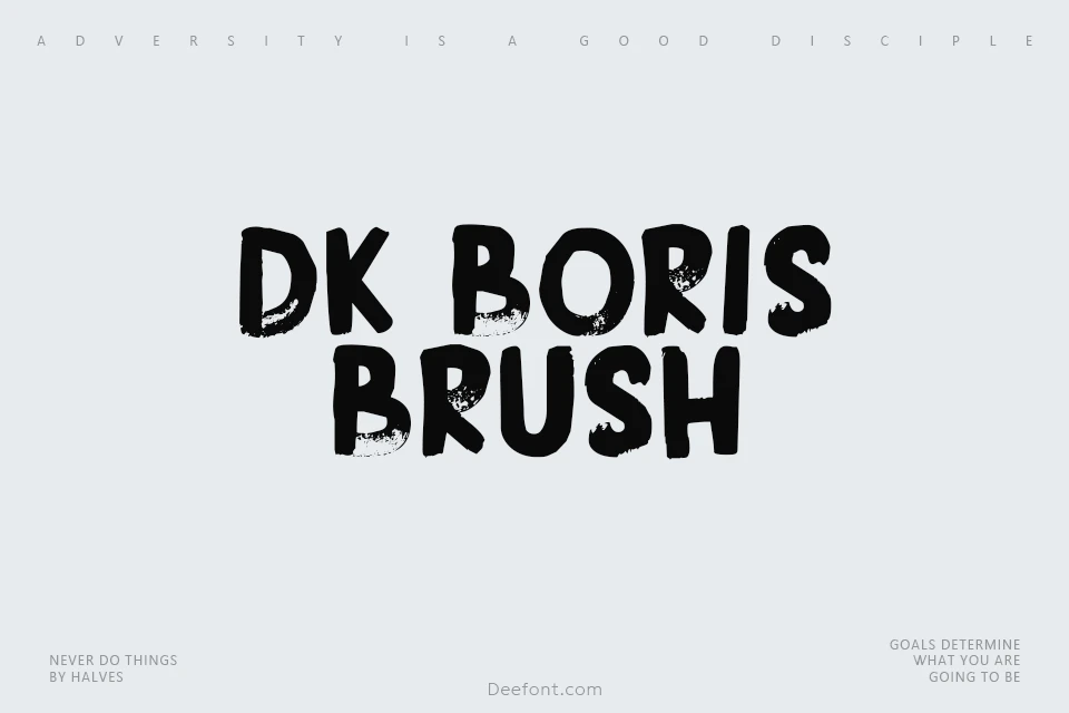 DK Boris Brush Font