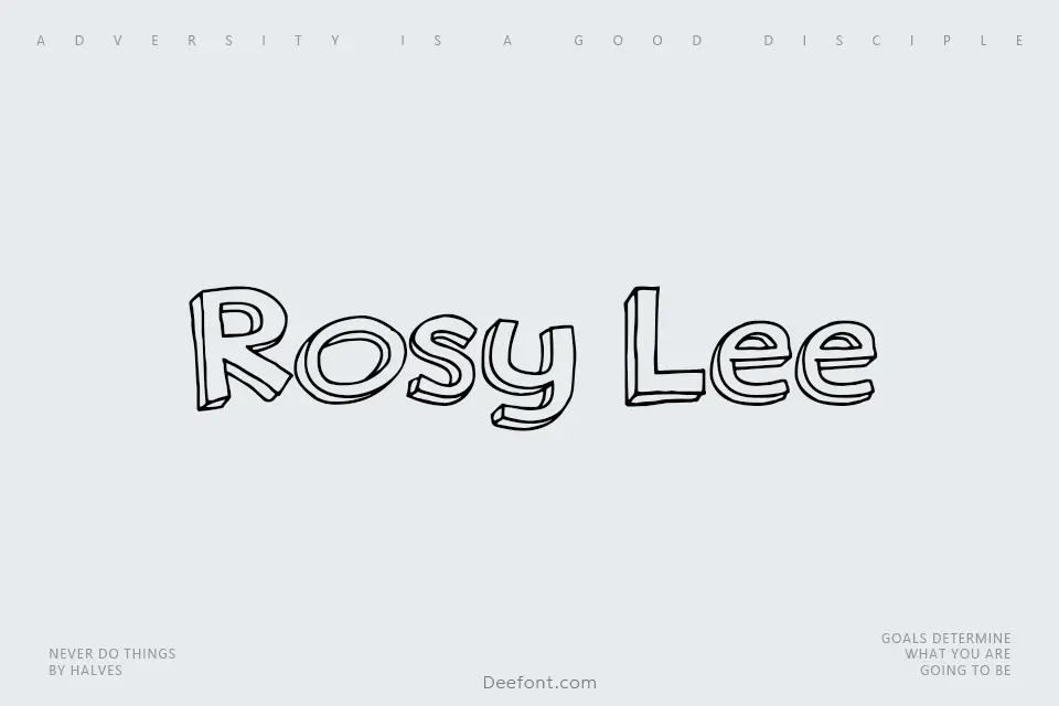 DK Rosy Lee Font