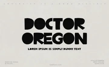 Doctor Oregon Font