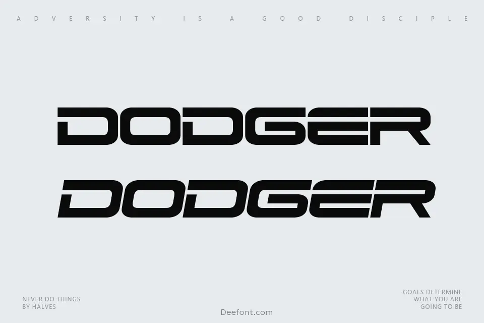 Dodger Font Family