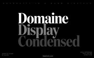 Domaine Display Condensed Font Family