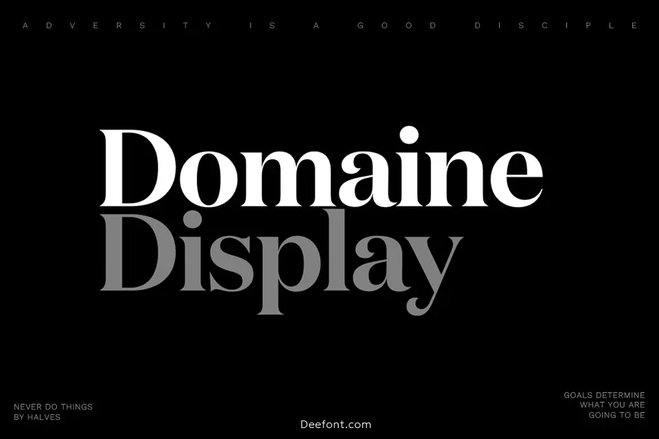 Domaine Display Font Family