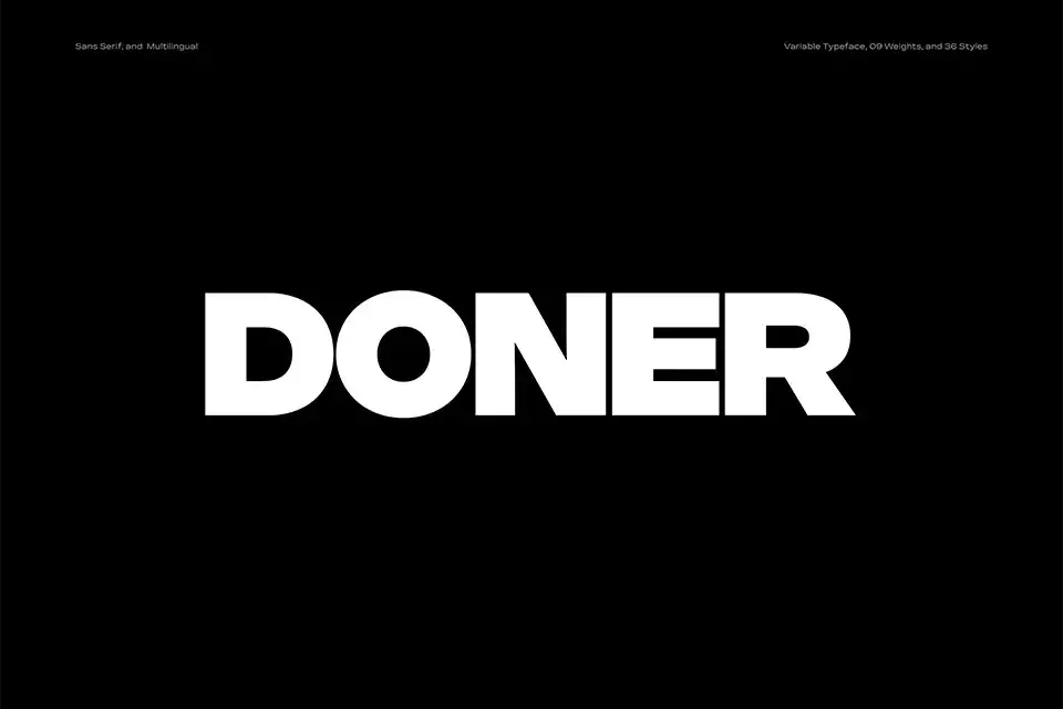 Doner Font Family