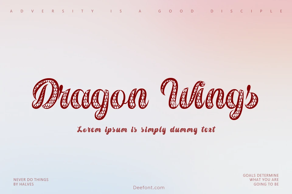 Dragon Wings Font