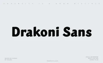 Drakoni Sans Font