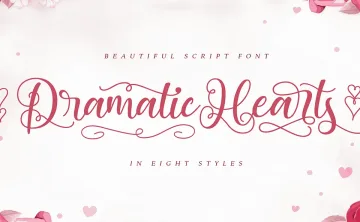 Dramatic Hearts Font