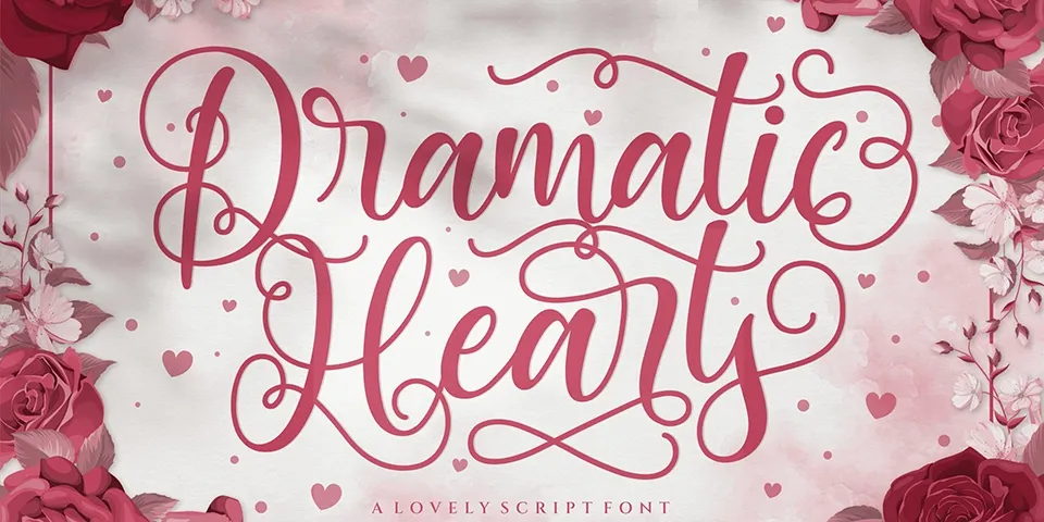 Dramatic Hearts Font